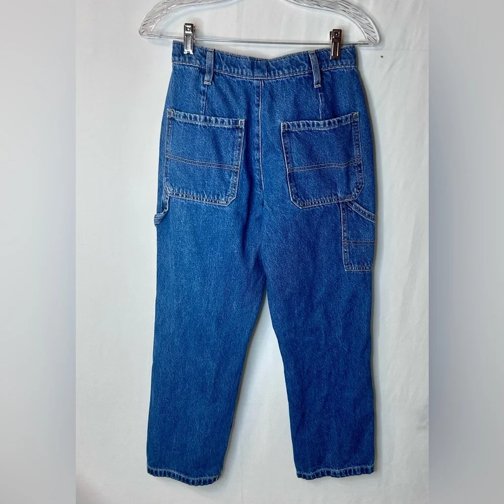 Old Navy Blue Denim Jeans High-Rise Relaxed Girl’s Size 14